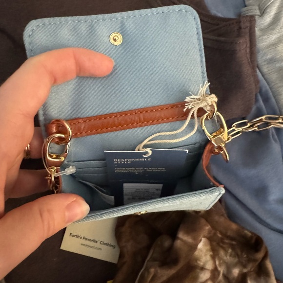 Mini Denim Shoulder Purse/Cardholder - Picture 2 of 2
